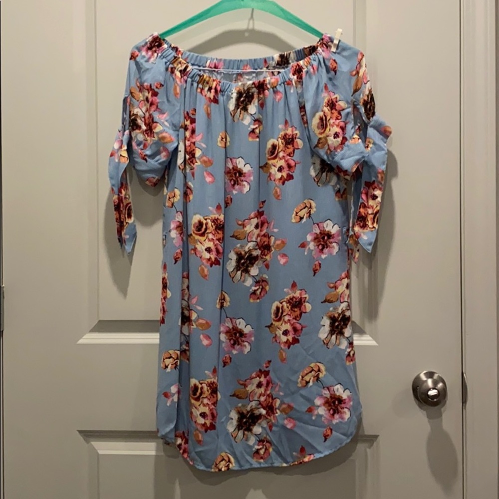 Off the shoulder floral dress